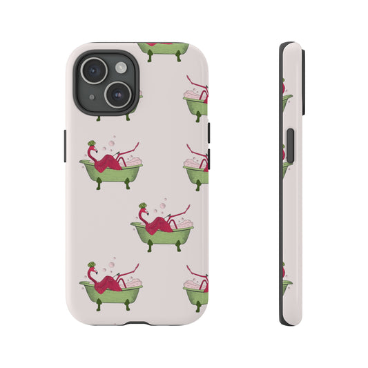 Self Care Flamingo Phone Case