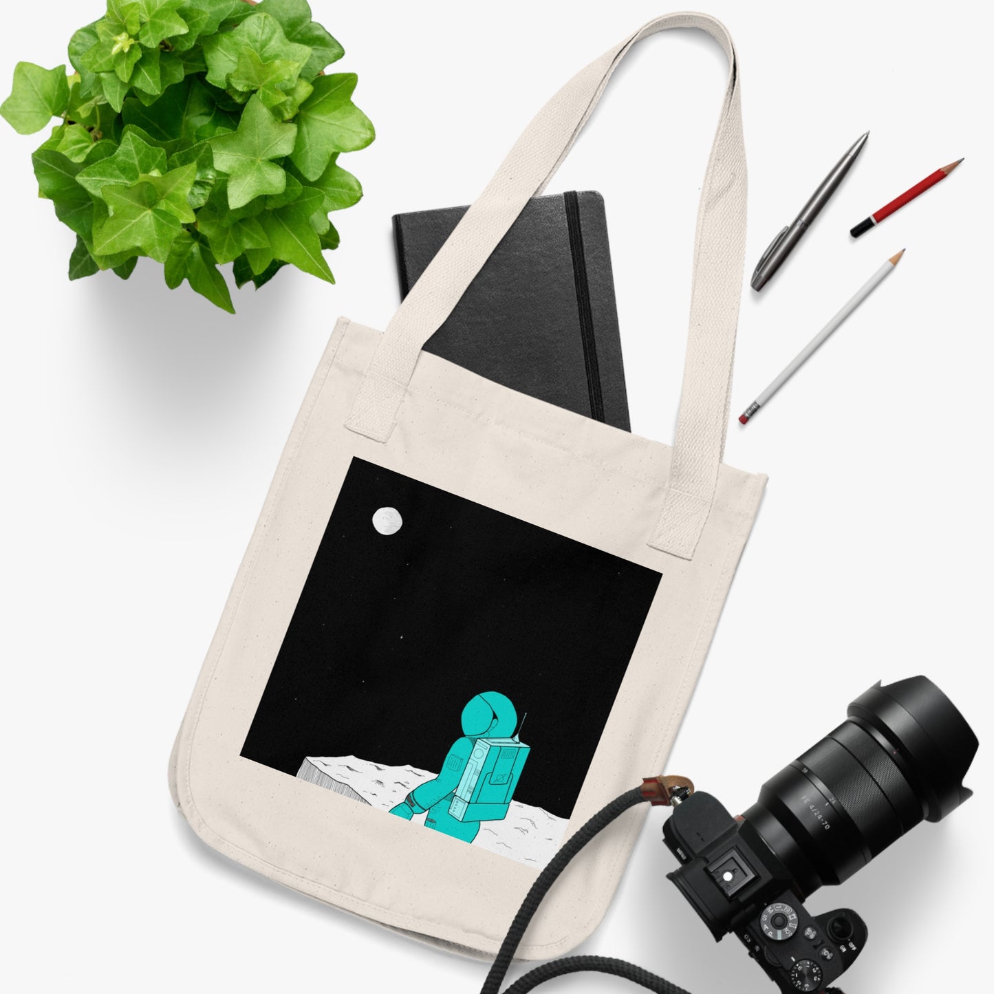 Space Creature Organic Tote Bag