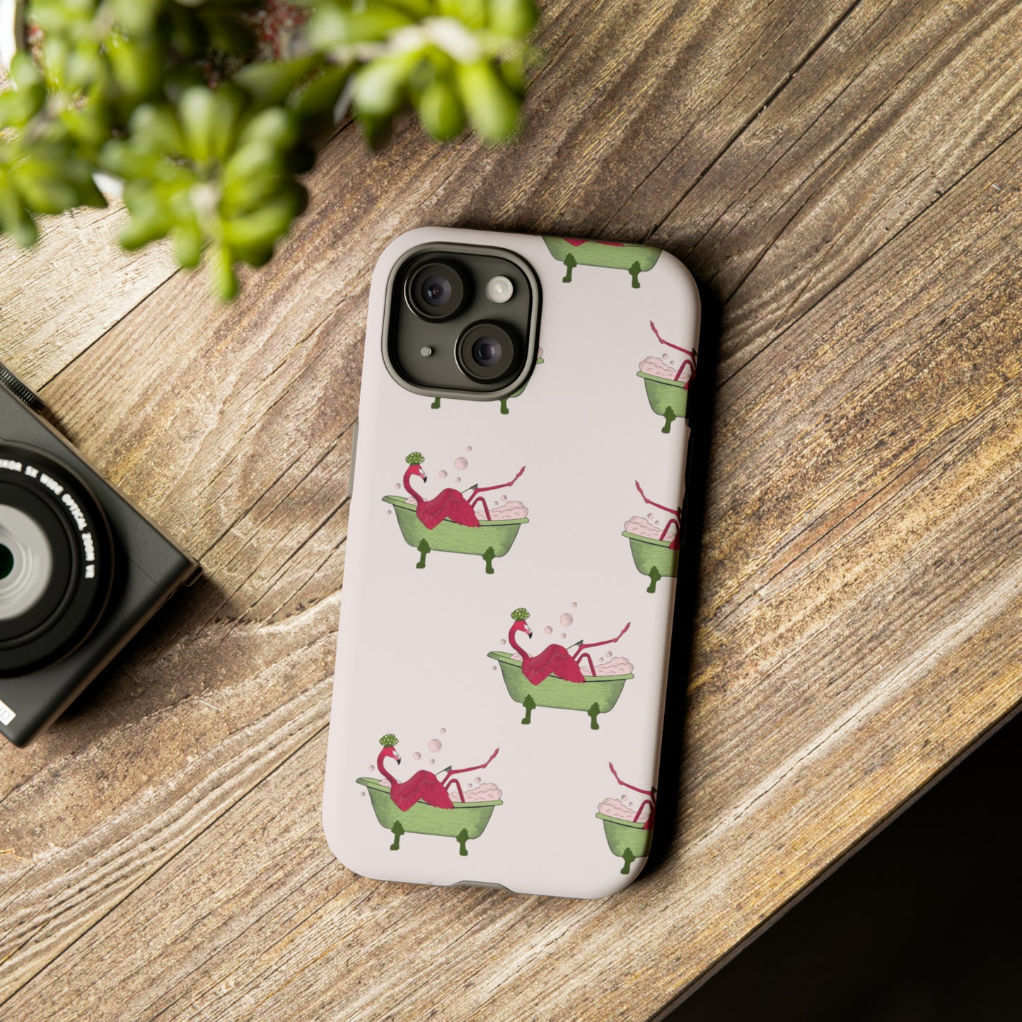 Self Care Flamingo Phone Case